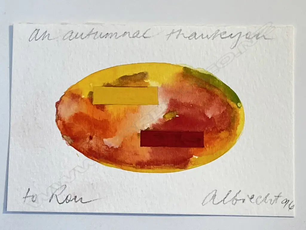 Gretchen Albrecht (1943-) 'An autumnal thankyou to Ron', Image 1++